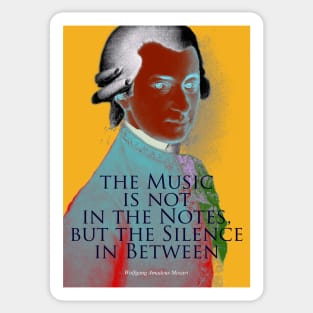 Wolfgang Amadeus Mozart Quote 3 Sticker